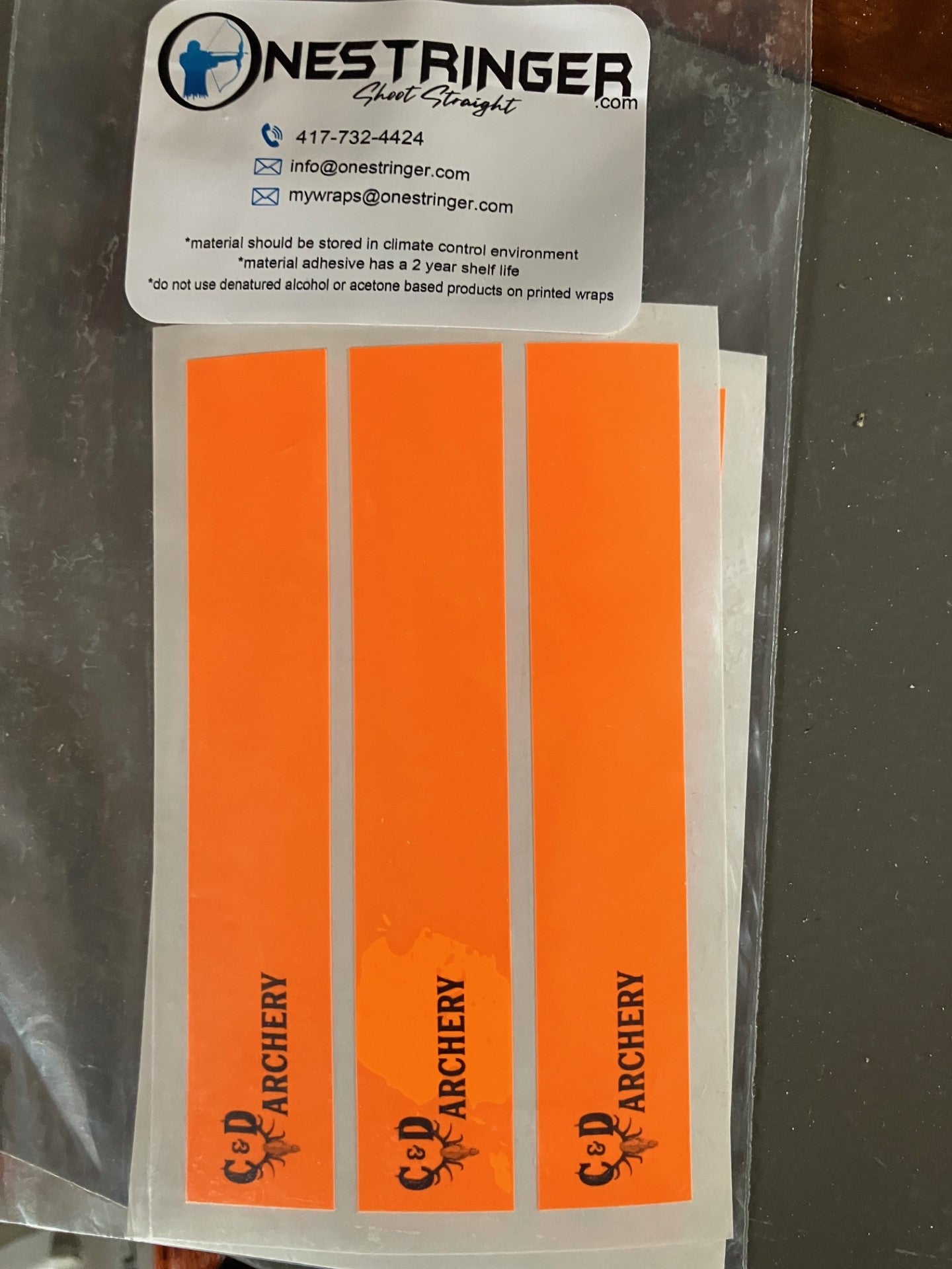 One stringer Arrow Wraps - 5 inch